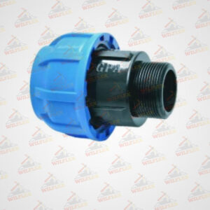 ADAPTADOR HDPE COMPRESIÓN R/MACHO PN-10
